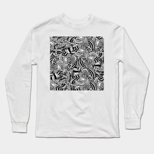 Abstract doodling Long Sleeve T-Shirt